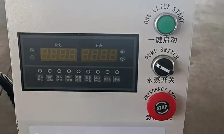automatic-saw-blade-grinder-control-panel